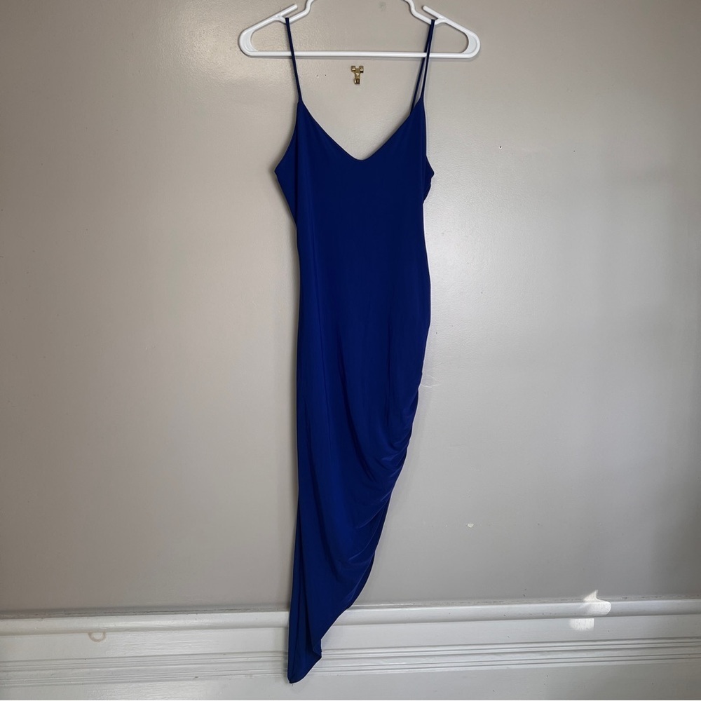 21 Saints Ruched Asymmetrical
Royal Blue Dress Size Medium EUC